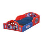 Delta Children - Marvel Spidey and His Amazing Friends 4-Piece Toddler Room-in-a-Box Set – Includes Sleep and Play Toddler Bed, Table, 1 Chair and Fabric Toy Box, Blue/Red - Image 7