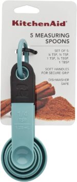 KitchenAid Measuring Spoons, Set Of 5, Aqua Sky - Image 7