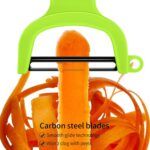 Original Vegetable Fruit Peeler Carbon Steel Blade 3 Pack Red/Green/Yellow… - Image 6