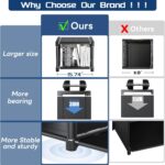 Mavivegue Book Shelf, 12 Cube Storage Organizer, DIY Bookcase, Metal Bookshelf,Tall Book case for Bedroom, Living Room,Office,Closet, Black Cubicle Rack - Image 7