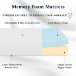 Full Mattress, 6 Inch Memory Foam Mattress in a Box, Fiberglass Free Full Size Mattresses for Pressure & Pain Relief, Soft and Comfortable - Image 6