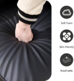 EBELLO Sectional Sofa Couch, L Shaped Couch Faux Leather with Reversible Chaise, Lounge Sofa for Living Room Apartment Small Space, Black - Image 5