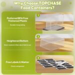 42 PCS Food Storage Containers with Lids (21 Containers & 21 Lids) - Reusable Plastic Food Containers for Kitchen Storage and Organization BPA-Free Leakproof Meal Prep Container with Labels & Pen - Image 5