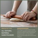 Muso Wood Sapele Wooden French Rolling Pin for Baking, Tapered Roller for Fondant, Pie Crust, Cookie, Pastry (French 15-3/4inch) - Image 7