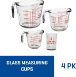 Anchor Hocking Glass Measuring Cups, 4 Piece Set (5 Ounce, 1 Cup, 2 Cup, 4 Cup liquid measuring cups) - Image 3