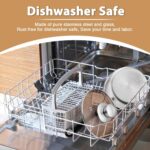 P&P CHEF 2QT Saucepan with Lid, Stainless Steel Saucepan, Small Sauce Pan for Kitchen Cooking Soup/Milk/Eggs/Noodles, Visible Glass lid & Bakelite Heat-Proof Handles, Dishwasher Safe & Healthy - Image 5