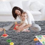 Area Rugs for Bedroom Living Room: 4x6 Grey Fuzzy Shag Shaggy Rug - Soft Plush Furry Bedside Dorm Throw Rug - Indoor Floor Carpet for Kids Girls Boys Home,Dark Gray - Image 7