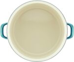 Rachael Ray Enamel on Steel Stock Pot/Stockpot with Lid, 12 Quart, Marine Blue - Image 3