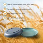 12 Pcs Unbreakable Deep Dinner Plates Set, 10 inch Reusable Plastic Wheat Straw Plates, Microwave and Dishwasher Safe Plate for Kitchen, Lightweight Plate for Dessert, BPA Free, 6 Colors - Image 5