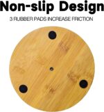 TONLEA Wooden Paper Towel Holder Countertop, Kitchen-Towel-Holder FreeStanding with Non-Slip Base for Bathroom - Image 6