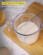 Measuring Cups Set, Liquid Measuring Cups For 3 For Kitchen - BPA Free Plastic Set with Spout Multiple Measurement Scales (Clear) - Image 7