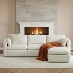 CHITA Oversized Modular Sectional Sofa, FSC Certified L Shaped Sectional Couches for Living Room, 112 inch Width,4 Seat Modular Sofa with Storage Ottoman, Linen - Image 10