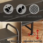 Shoe Rack 3 Tier Long Storage Organizer Wide Metal Shoe Shelf for Closet Entryway Black - Image 7