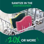 Scotch-Brite Gentle Clean Delicate Scrub Sponges, For Washing Dishes and Cleaning Kitchen, 3 Scrub Sponges - Image 8