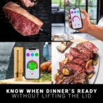 MEATER Plus: Smart Bluetooth Wireless Meat Thermometer Digital | BBQ, Grill, Oven, Smoker, Air Fryer, Kitchen | Perfect for Steak, Chicken, Turkey, and More | Delicious Recipes in App - Image 5