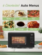 COMFEE CMO-C20M1WB Countertop Microwave Oven, 0.7 cu.ft Small Microwave with 11 power levels,Turntable Reset Function, Speedy Cooking, Weight/Time Defrost, Memory function, Children Lock, 700W - Image 4