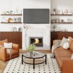 Heimlove 48 Inch Floating Shelves for Wall 8 Inch Deep Walnut Shelves Set of 2,Wall Mounted Rustic Wood Long Floating Shelf，Large Display & Storage Shelf with Invisible Brackets - Image 3