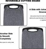 Cutting Boards for Kitchen, Large-Small Cutting Board Set of 3, Dishwasher Safe, Juice Groove, Easy Grip Handle, Non-Slip Rubber Cutting Board - Image 7
