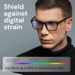 Gaoye Blue Light Glasses for Computer & Gaming - Anti UV Ray Lenses, Scratch-Resistant & Comfort Fit - Image 3