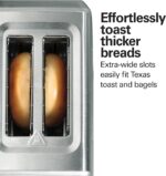Hamilton Beach 2 Slice Toaster with Extra-Wide Slots, Bagel Setting, Toast Boost, Slide-Out Crumb Tray, Auto-Shutoff & Cancel Button, Defrost Function, Stainless Steel (22794) - Image 4
