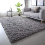 Area Rugs for Bedroom Living Room: 4x6 Grey Fuzzy Shag Shaggy Rug - Soft Plush Furry Bedside Dorm Throw Rug - Indoor Floor Carpet for Kids Girls Boys Home,Dark Gray - Image 3