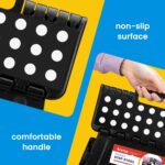 ACSTEP Folding Step Stool 9'' Tall Kids Step Stool Holds Up to 300 lb Plastic Foldable Step Stools for Kids Non-Slip Surface with Carry Handle Collapsible Stool for Home, Outdoor and Indoor(Black) - Image 6