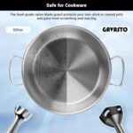 Immersion Blender RPM 16000±10% Scratch Resistant Hand Blender,15 Speed and Turbo Mode Hand Mixer, 3-in-1 Heavy Duty Copper Motor Stainless Steel Smart Stick with Egg Beaters and Chopper - Image 5