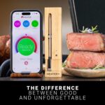 MEATER Plus: Smart Bluetooth Wireless Meat Thermometer Digital | BBQ, Grill, Oven, Smoker, Air Fryer, Kitchen | Perfect for Steak, Chicken, Turkey, and More | Delicious Recipes in App - Image 8
