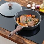 SENSARTE Nonstick Skillet, Deep Frying Pan 10/11/12-inch, Saute Pan with Lid, Stay-cool Handle, Healthy Stone Cookware Cooking Pan, Induction Compatible (10-Inch/3.5QT) - Image 9