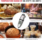 ThermoPro TP02S Digital Food Thermometer for Cooking Bread Baking Sourdough Liquids, Meat Thermometer Digital with Super Long Probe for Grill Kitchen BBQ Oil Milk Yogurt Candy Making Accessory - Image 8