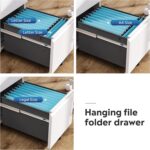 DEVAISE 2 Drawer Mobile File Cabinet with Lock, Commercial Vertical Filing Cabinet for Home Office, White - Image 6