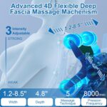 4D Zero Gravity Massage Chair Recliner, SL-Track Shiatsu Massage Chair Full Body with Voice Control,Body Scan,Waist Heating,Bluetooth,Foot Rollers,32 Airbags&Extended Footrest (Gray) - Image 4