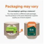 Paper Bowls, 100% Compostable Disposable Soup Bowl [125-Pack] 12 oz. Heavy Duty, Eco-Friendly, Biodegradable Bagasse Hot Food Plates and Bowls - Natural Brown (BPI Certified) (PFAS-Free) - Image 7