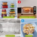 42 PCS Food Storage Containers with Lids (21 Containers & 21 Lids) - Reusable Plastic Food Containers for Kitchen Storage and Organization BPA-Free Leakproof Meal Prep Container with Labels & Pen - Image 7