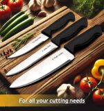 Knife Set, 14-Piece Kitchen Knife Set, German High Carbon Stainless Steel, Durable Knife Block, Black - Image 6