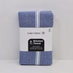 Lane Linen Kitchen Towel Set, 6 Pack 100% Cotton Hand Towels For Kitchen, Dish Towels For Drying Dishes, Lint Free, 14"x25", Good For Cleaning Windows, Ceramic Surface, Glass Stovetops - Blue Chambray - Image 9