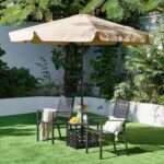 Yaheetech Outdoor Patio Dining Chairs Set of 2 with Armrests and Metal Frame, Heavy-Duty Metal Black Outdoor Chairs Stackable for Garden, Lawn and Yard - Image 3