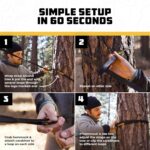 Wise Owl Outfitters Camping Hammock – 500lbs Portable Hammock with Tree Straps - Travel, Backpacking, Hiking, Outdoors Camping Gear - Single or Double - Image 4