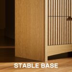 Marsail 6 Drawer Wooden Dresser with Smooth-Glide Drawers, Modern Storage Solution for Bedrooms, Living Rooms, and Hallways, Featuring Large Capacity and an Elegant Natural Wood Finish, Natural Oak - Image 8