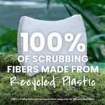 Scotch-Brite Greener Clean Non-Scratch Scrub Sponge, 6 Nonscratch Kitchen Sponges for Cleaning Around the Home, Bathroom & More, Most Durable Recycled Dish Scrubber, Best for Nonstick Pots and Pans - Image 7