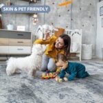 8x10 Area Rugs for Living Room Rug Washable: Abstract Large Rug for Dining Room Bedroom Carpet Non Slip 8 by 10 Indoor Modern Nursery Home Office Blue Grey - Image 8