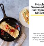 Lodge 8" Cast Iron Skillet - Chef Collection - Perfect Sear - Ergonomic Handles - Superior Heat Retention - Cast Iron Cookware & Skillet - Image 3