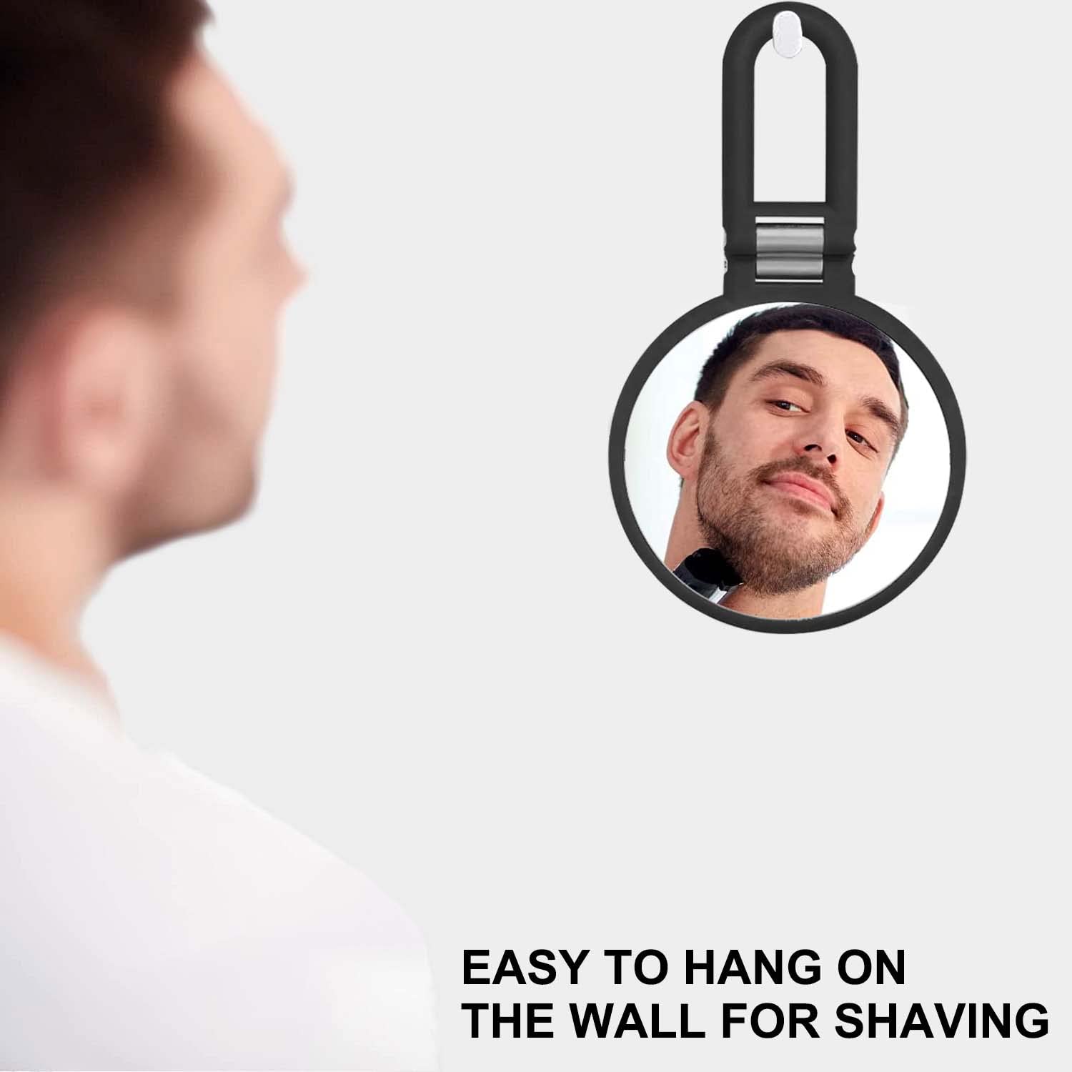 515aTR8oF-L._SL1500_.jpg Magnifying Handheld Mirror Double Sided, 1X 15X Magnification Hand Mirror, Travel Folding Held Adjustable Rotation Pedestal Makeup Desk Vanity - Image 9