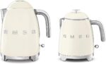 SMEG Mini 50's Retro Style 3 Cup Electric Kettle with Double Wall Anti Slip Base and Water Level Indicator (Cream) - Image 6