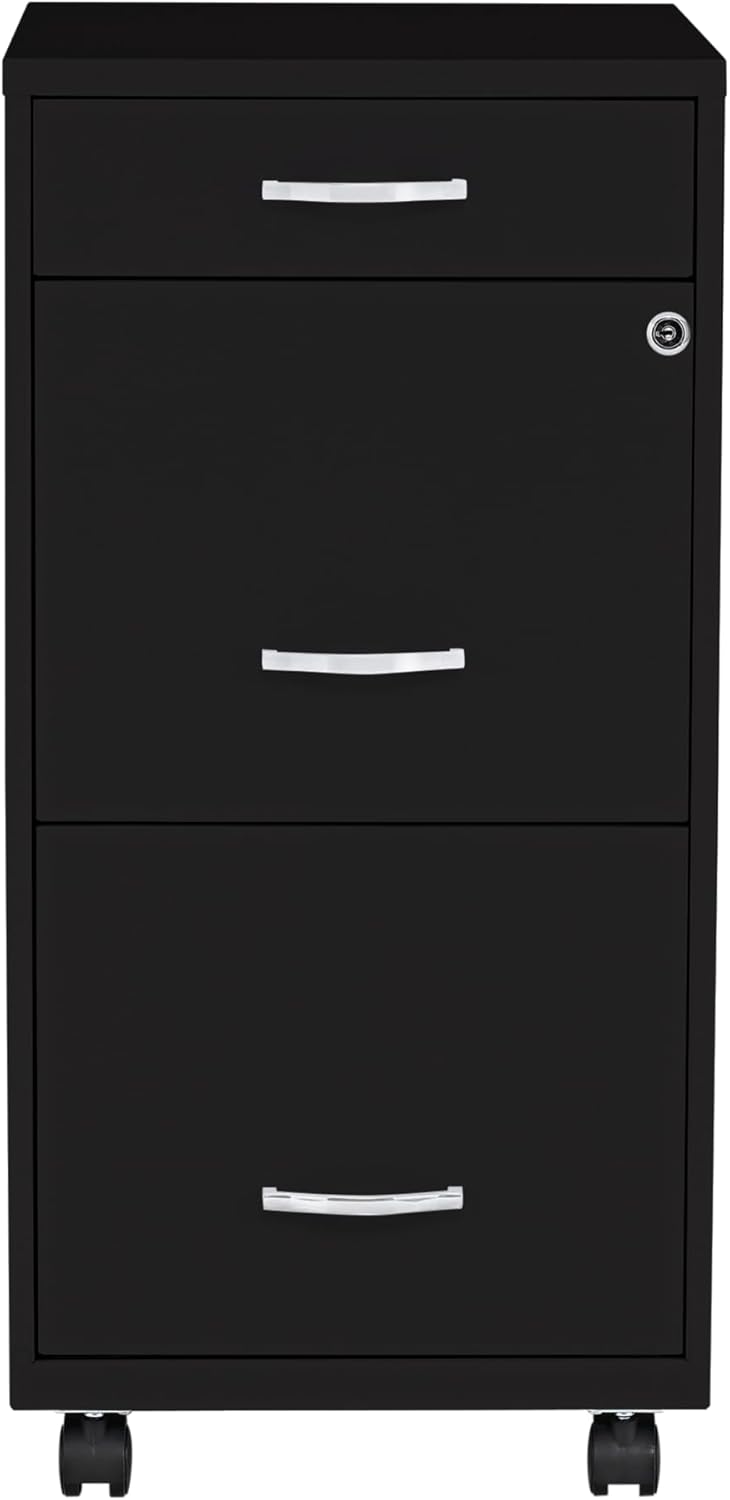 51bFtaAa7BL._AC_SL1500_.jpg LYS SOHO Box/File/File 3-Drawer Mobile File Cabinet, Black - Image 4