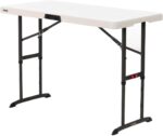 LIFETIME 80387 4-Foot Commercial Adjustable Folding Table, Almond - Image 2