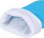 Silicone Oven Mitt Set 7"x14", Extra Long Oven Mitts Heat Resistant Non-Slip Quilted Liner Kitch Oven Gloves for BBQ, Baking, Cooking, Beige - Image 6