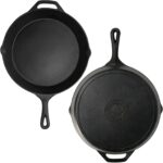 Backcountry Iron 12 Inch Round Large Pre-Seasoned Cast Iron Skillet - Image 4