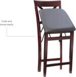 Linon Triena X Back Folding Counter Stool, Brown - Image 8