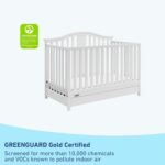 Graco Solano 4-in-1 Convertible Crib with Drawer Combo (White) – GREENGUARD Gold Certified, Includes Full-Size Nursery Storage Drawer, Converts to Toddler Bed and Full-Size Bed - Image 5